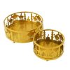 Ornaments |   3Pc/Set Mubarak Food Tray Ramadan Decoration Dessert Cake Stand Holder Home Islamic Muslim Party Decorations Ornaments gold