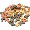 Ornaments |   50Pcs Cross Beads Wooden Decorations Pendant Jewelry Wood Diy Craft Supplies Ornaments beige