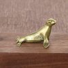 Ornaments |   Vintage Pure Copper Cute Seal Figurines Miniatures Brass Animals Crafts Collection Ornaments Ornaments Ornaments