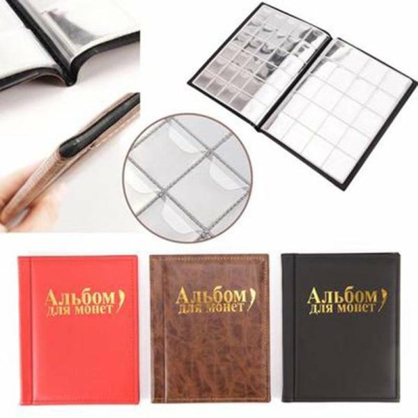 Photo Albums |   250 Pockets Holder Collection Coin Storage Album Book Money Penny Photograph Pocket For Collectors Photo Albums black