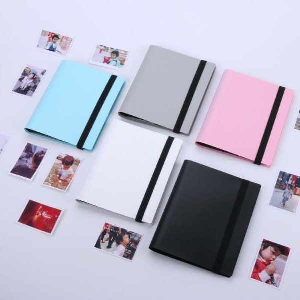 Photo Albums |   3 "Solid Color Large Capacity Album Polaroid Game Card Star Card Storage Collection Photo Albums black