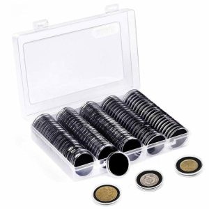 Photo Albums |   Gasket Coin Capsule Pads Protect Case 17/20/25/27/30Mm 100Pcs Holder Storage Box Photo Albums Photo Albums