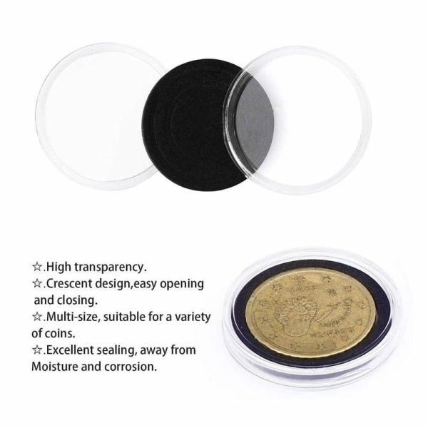 Photo Albums |   Gasket Coin Capsule Pads Protect Case 17/20/25/27/30Mm 100Pcs Holder Storage Box Photo Albums Photo Albums