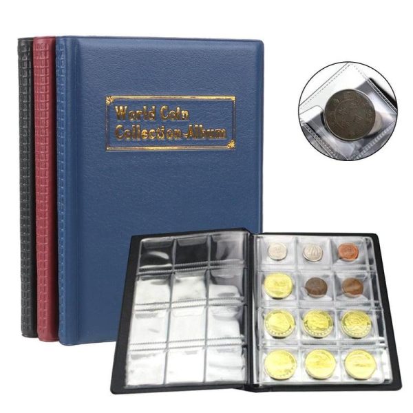 Photo Albums |   Pvc Coins Collection Book Coin Album Gifts Coin Collectors Multi-Kinetic Coin Collection Photo Albums black