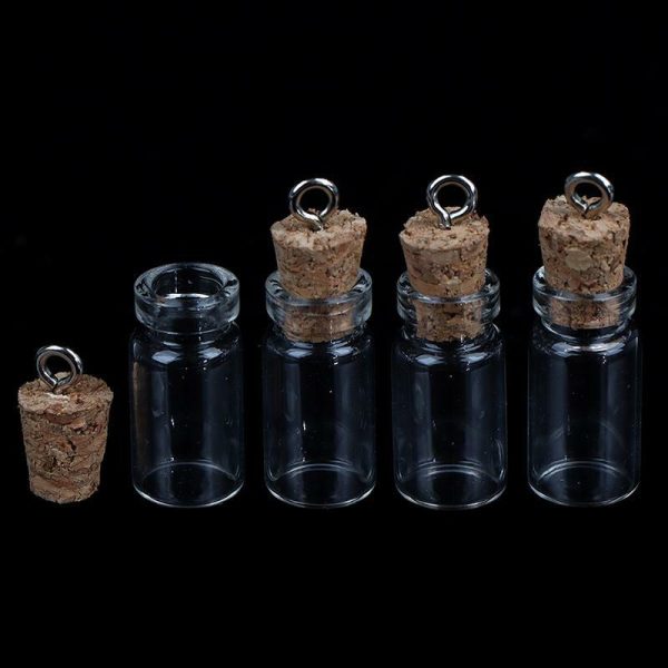 Statues & Sculptures |   10Pcs Mini Glass Bottles Small Vials Cork Glass Jars Multi Usage Cork Wish Glass Statues & Sculptures Statues & Sculptures