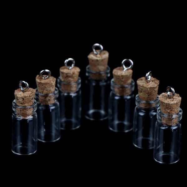 Statues & Sculptures |   10Pcs Mini Glass Bottles Small Vials Cork Glass Jars Multi Usage Cork Wish Glass Statues & Sculptures Statues & Sculptures