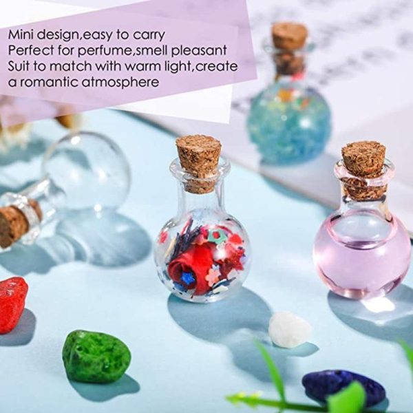 Statues & Sculptures |   10X Small Glass Bottles Miniature Potion Bottle Mini Cork Glass Vials Wedding Statues & Sculptures Statues & Sculptures