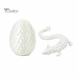 Statues & Sculptures |   3D Printed Articulated Dragon In Egg Fidget Toy For Adults Posable Flexible Dragon Toy Gift For Dragon Lovers Statues & Sculptures blue