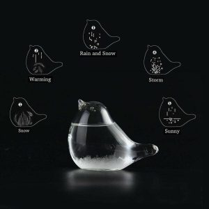 Statues & Sculptures |   Cavalier Storm Glass Weather Forecaster Bird Shape Crystal Desktop Decor Glass Crafts Statues & Sculptures as the picture