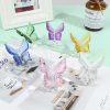 Statues & Sculptures |   Crystal Butterfly Ornaments Crafts Glass Paperweight Home Wedding Decoration Statues & Sculptures blue