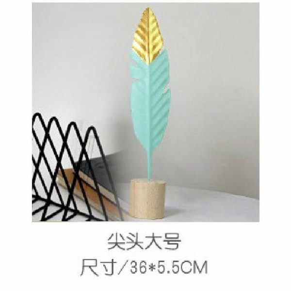 Statues & Sculptures |   Factory Deliveryinsnordic Simple Modern Creative Metal Feather Craft Decoration Living Room Bedroom Shooting Statues & Sculptures Statues & Sculptures