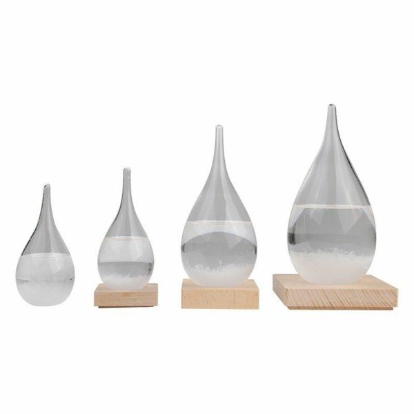 Statues & Sculptures |   Home Decor Weather Forecast Bottle Creative Teardrop Shaped Storm Glass Statues & Sculptures Statues & Sculptures