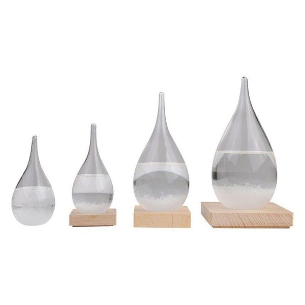 Statues & Sculptures |   Home Decor Weather Forecast Bottle Creative Teardrop Shaped Storm Glass Statues & Sculptures Statues & Sculptures