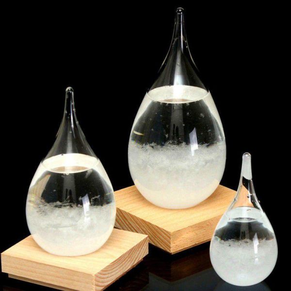 Statues & Sculptures |   Home Decor Weather Forecast Bottle Creative Teardrop Shaped Storm Glass Statues & Sculptures Statues & Sculptures