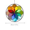 Statues & Sculptures |   Rainbow Stained Suncatcher Window Hangings Stained Window Panel  Seriesfunrain Statues & Sculptures as the picture