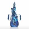 Statues & Sculptures |   Tooarts Blue Tropical Fish Glass Sculpture Home Decoration Glass Fish Statues & Sculptures Not specified