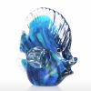 Statues & Sculptures |   Tooarts Blue Tropical Fish Glass Sculpture Home Decoration Glass Fish Statues & Sculptures Not specified