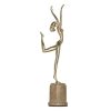 Statues & Sculptures |   Tooarts Dance Brass Sculpture Exquisite Handcraft Home And Office Ornaments Modern Art Figurine Gift Statues & Sculptures gold