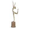 Statues & Sculptures |   Tooarts Dance Brass Sculpture Exquisite Handcraft Home And Office Ornaments Modern Art Figurine Gift Statues & Sculptures gold