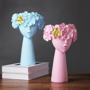 Vases |   Beautiful Plant Pot Eco-Friendly Artistic Desktop Decor Vases beige