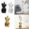 Vases |   Ceramic Vase Body Flower Arrangement Elegant Abstract Pot Female Form For Vases black