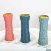 Vases |   Chic Ceramic Look Vase Shatterproof 3 Colors Easy To Clean Vases green