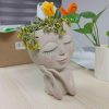 Vases |   Convenient Succulent Flower Pot Reusable Eye-Catching Decorate Vases beige