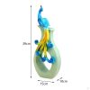 Vases |   Elegant Resin Peacock Flower Vase For Special Occasions Vases blue