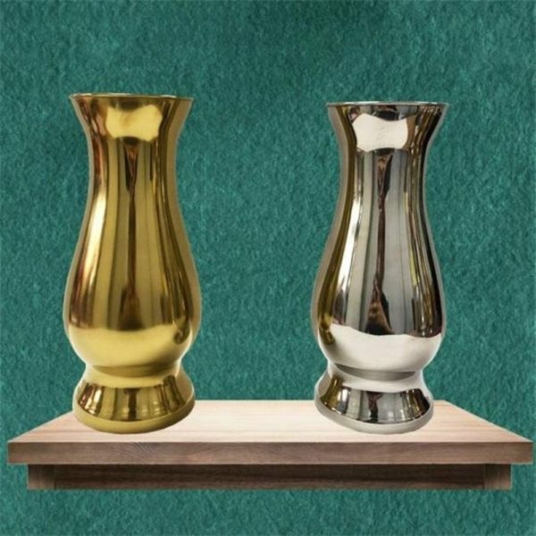 Vases |   Fashion Decorative Vase Wide Application Stainless Steel Exquisite Vases golden