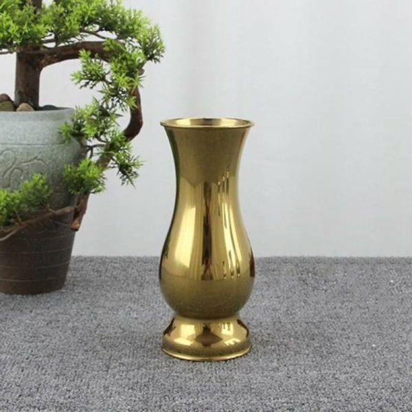 Vases |   Fashion Decorative Vase Wide Application Stainless Steel Exquisite Vases golden