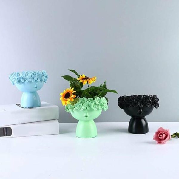 Vases |   Fashion Flower Vase Cute 5 Colors Attractive Vases black