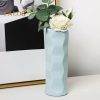 Vases |   Floral Vase Stable Bottom Multi-Purpose Smooth Surface Fashion Modern Ceramic Look Plastic Vase Living Room Decor Vases green