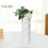 Vases |   Floral Vase Stable Bottom Multi-Purpose Smooth Surface Fashion Modern Ceramic Look Plastic Vase Living Room Decor Vases green