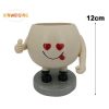 Vases |   Flower Pot, Adorable Smiling Face Expression, Plant Pot, Resin Garden Pot For Indoor Outdoor Decoration Vases brown