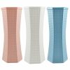 Vases |   Flower Vase Nordic Arrangement Desktop Style Shatterproof Geometric Flower Floral Vase For Office Vases blue