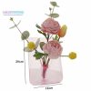 Vases |   Flower Vase Nordic Style – Aesthetics Elegant Ins Attractive, Decorative Acrylic Desktop Plant Holder, Decor Living Room Vases blue