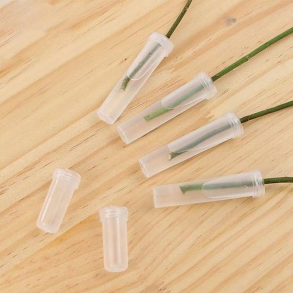 Vases |   Flower Watering Tube Unique Simple Usage No Burrs Flower Nutrition Tube Creative Concise Style Flower Growing Tube Flower Growing Tube Vases green