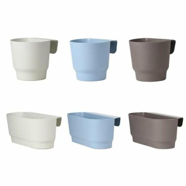 Vases |   Hanging Flower Pot Large Capacity Impact Resistance Drain Hole Design Plant Container Flowerpot Garden Supplies Vases blue