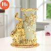 Vases |   Hi European Style Ceramic Flower Vase Floral Vases Desktop Decor Left Elephant Vases as the picture