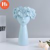 Vases |   Hi Nordic Style Home Decoration Girl Vase Decoration Cute Human Head Decoration Resin Crafts Living Room Flower Arrangement Vases black