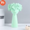 Vases |   Hi Nordic Style Home Decoration Girl Vase Decoration Cute Human Head Decoration Resin Crafts Living Room Flower Arrangement Vases black