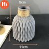 Vases |   Hi Plastic Flower Vase Origami Imitation Ceramic Basket Home Nordic For Decor Vase Vases grey