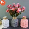 Vases |   Hi Plastic Flower Vase Origami Imitation Ceramic Basket Home Nordic For Decor Vase Vases grey