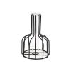 Vases |   Iron Vase Anti-Broken Bottom Water-Storable Drop-Resistance Detachable Non Slip Built-In Glass Tube Nordic Greenery Vase Home Decor Vases black