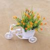 Vases |   Modern Faux Flower Tricycle Reusable Non-Fading 3D Vases champagne