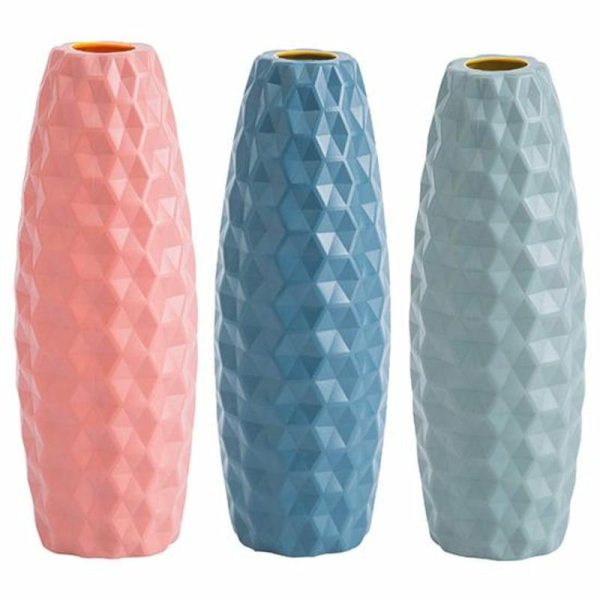 Vases |   Modern Floral Vase Durable Nordic Style Anti-Slip Vases blue