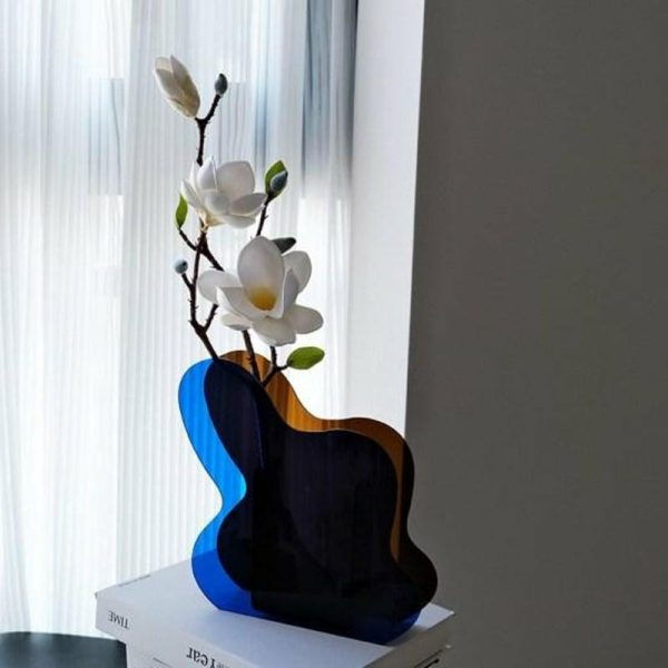 Vases |   Novelty Vase Ornament Nordic Style Lightweight Home Decoration Vases blue