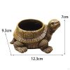 Vases |   Resin Turtle Planter Pot – Unique Flowerpot For Garden And Home Decor Vases brown