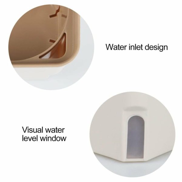 Vases |   Self Watering Plant Pot Rectangle Modern Double Layer Indoor Windowsill Desktop Flower Herb Succulent Planter Box Gardening Supplies Vases coffee