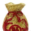 Vases |   Wealth Figurine Flower Vase Chinese Money Bag Fortune For Home Vases gold